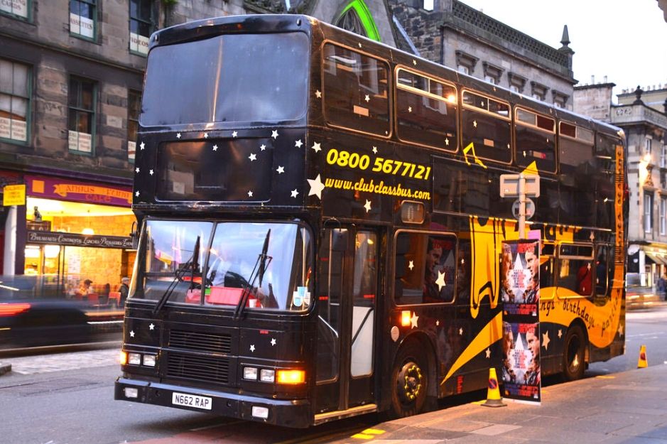 Limo Style Double Decker Party Bus available in Edinburgh & Newcastle