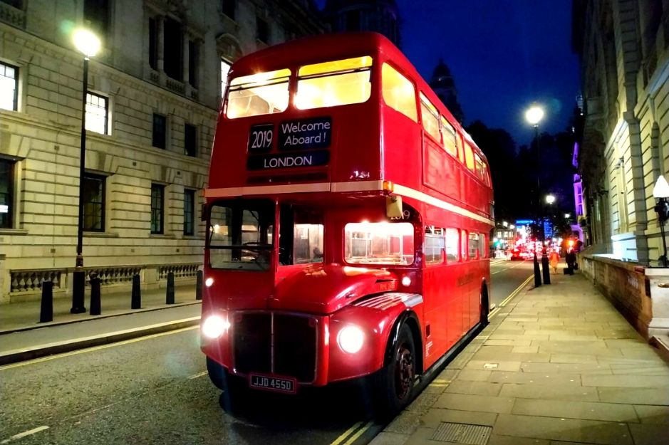 Classic Routemaster Party Bus available in London only.