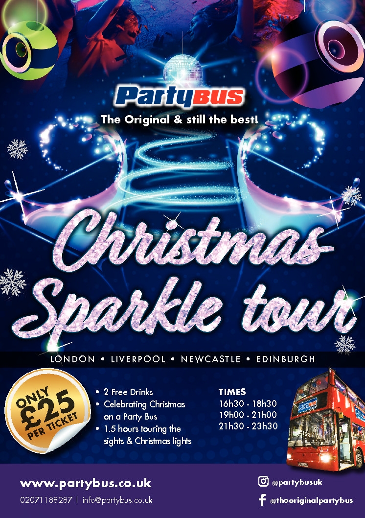 Christmas Party Bus Sparkle Tour